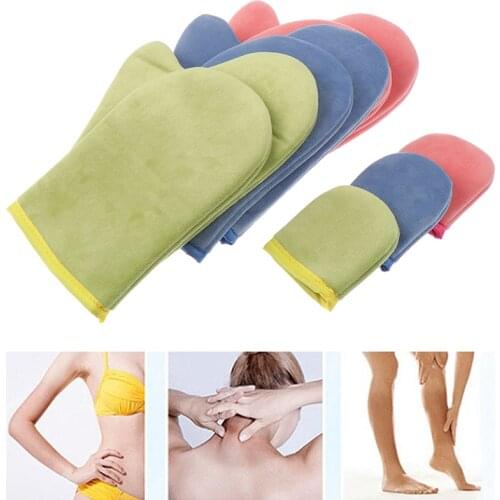 Hot! Body Cleaning Glove Self Tanner Reusable Body Self Tan Applicator Tanning Gloves Cream Lotion Mousse