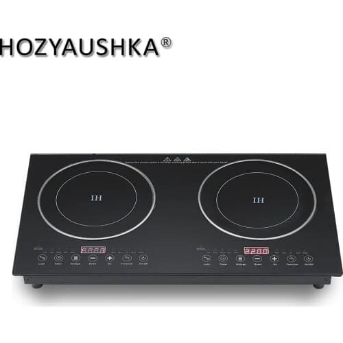 HOZYAUSHKA 2200W+2200W high-power double-head multifunctional induction cooker/electric ceramic cooker