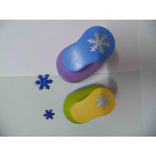 2pcs(2.5cm,1.6cm) snowflake shape craft punch set Punch Craft Scrapbooking school Paper Puncher eva hole punch free shipping