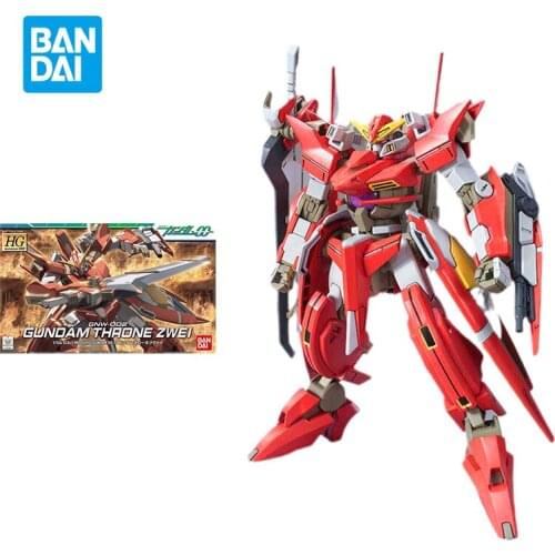 Bandai Gundam Model Kit Assemble Figure HG 00 1/144 Gundam Throne Zwei Anime GNW-002 Action Doll Collectible Childrens Toys