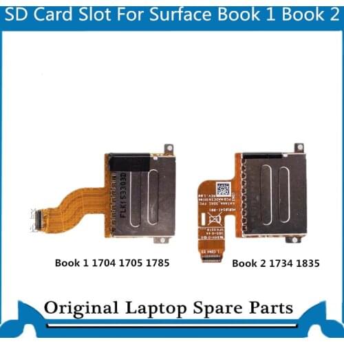 Original SD Card Slot Reader for Miscrosoft Surface Book 1 1703 1704 1705 Book 2 1734 1835 X912289-005 M1010541-001