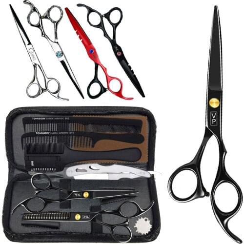 6" JP 440C Hair Scissors Barber Thinning Scissors Hairdressing Professional Barber Salon Hairdresser Barbershop Set