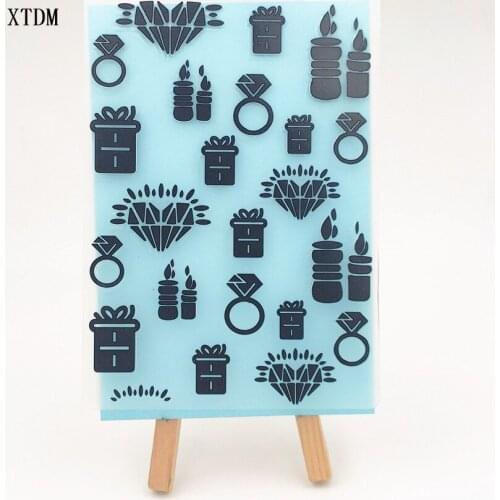 Easter plastic Diamond splash letters stripes template craft card making paper card album wedding decoration Embossing folders