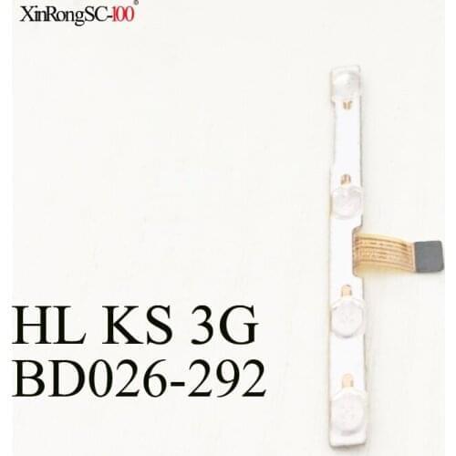 Switch on off Power Volume button Flex cable For HL KS 3G BD026-292 tablet conductive flex with sticker