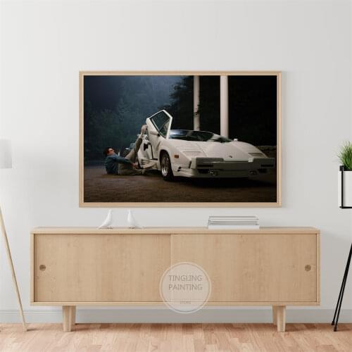 WOLF of WALL STREET Lambo Movie Poster Car Canvas Painting Wall Art Picture Modern Living Room Bedroom Home Decoration