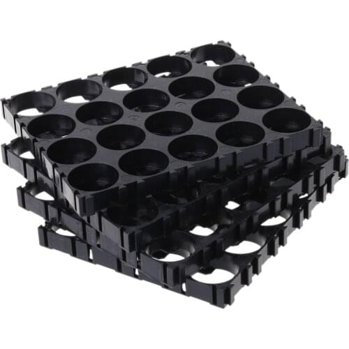 4x Black 18650 Battery 4x5 Cell Spacer Radiating Shell Pack Plastic Heat Holder