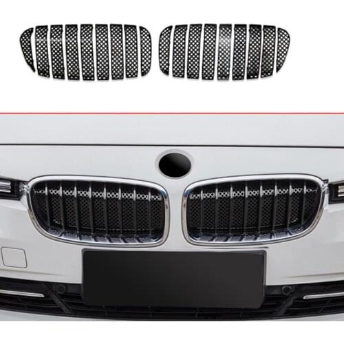 Car Front Grille Insert Net 8 Lines Anti-Insect Net Mesh Trim For-BMW 3 Series 13-18