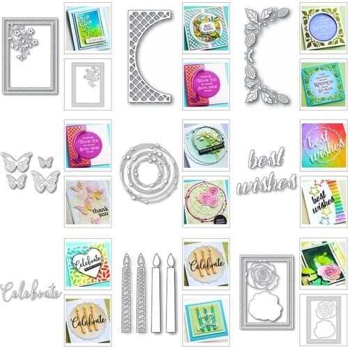 2020 New Border Corner Metal Cutting Dies and Edge Frame Scrapbooking Background Debossing Die For Card Making Supplies no Stamp