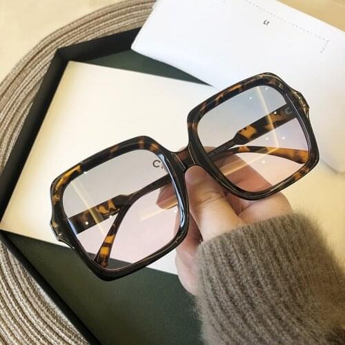 Vintage Big Square Sunglasses Women Goggles Mens Oversize Sun Glasses Female Fashion Famous Brand Black Eyewear Gafas de sol