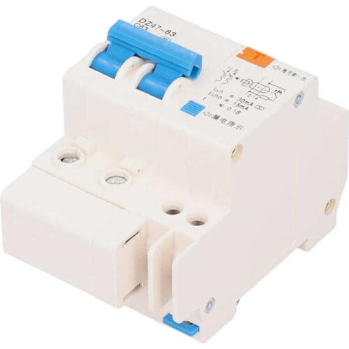 220V 2P63 Circuit Breaker Disconnector Electric Leakage Protection Switch 35mm Din Rail Mount Circuit Disconnector