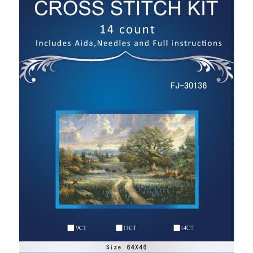 Top Quality beautiful lovely counted cross stitch kit tulip time house home cottage villa 8