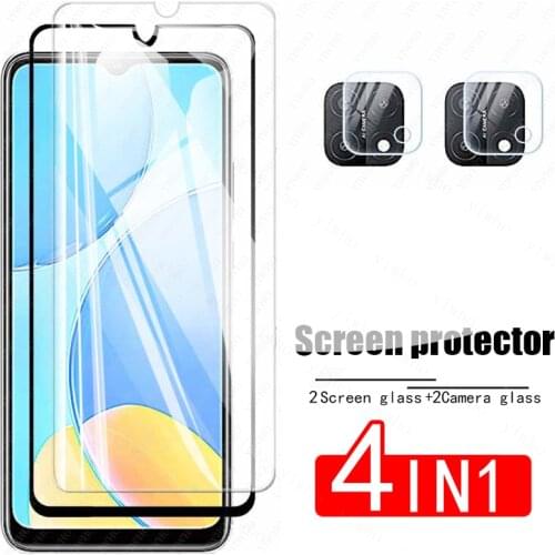 For Oppo A15 Protectve Glass for Oppo A15S Glass Screen Protector Camera Len Glas Oppo A52 A72 A92 A73 A53 A93 Protection Film