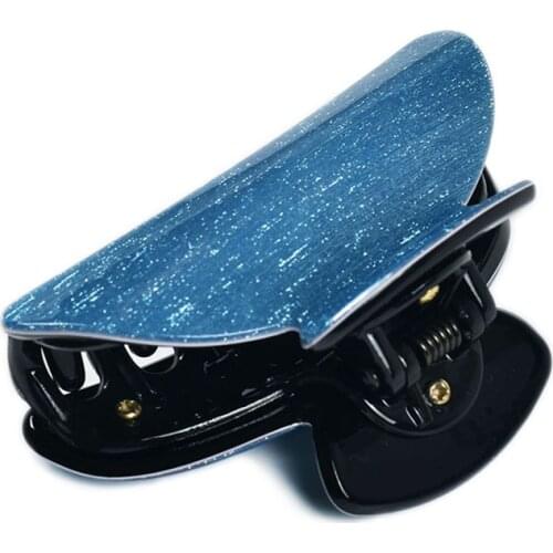 2pcs/Lot 6.5cm Girls Hair Her Claws Clips Glitter Acrylic Hair Accessories For Women Hairpins Crab Headwear 19005