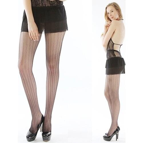 Women stockings sexy mesh tights 2019 thigh high silk stocking fishnet pantyhose fancy lingeries night club1017