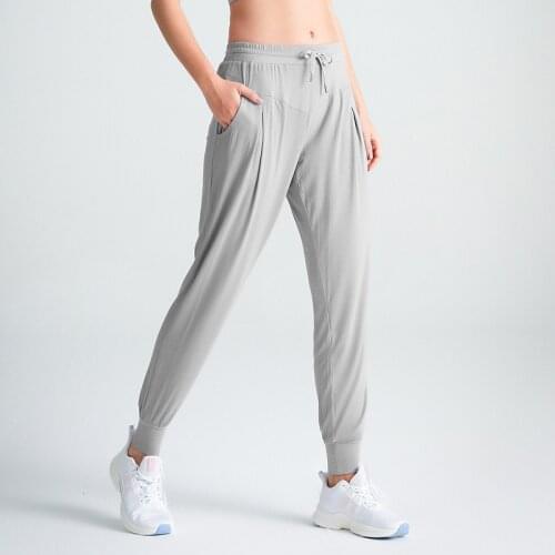Women High Waist Gym Soft Loose Yoga Pants Elastic Dance Trousers Breathable Fitness Sports Pants Wide Leg Banded Sweatpants