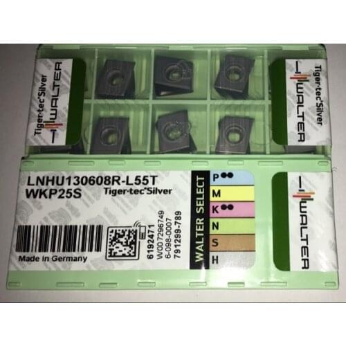 10PCS CARBIDE INSERT LNHU130608R-L55T WKP25S