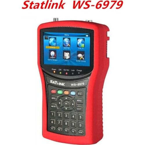 100% Genuine Satlink WS6979 DVB-S2 & DVB-T2 Combo Digital Satellite Finder Meter Spectrum Analyzer Constellation Free shipping