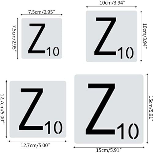 26pcs/set Alphabet Letters Stencils Drawing Template DIY Painting Scrapbooking K92C