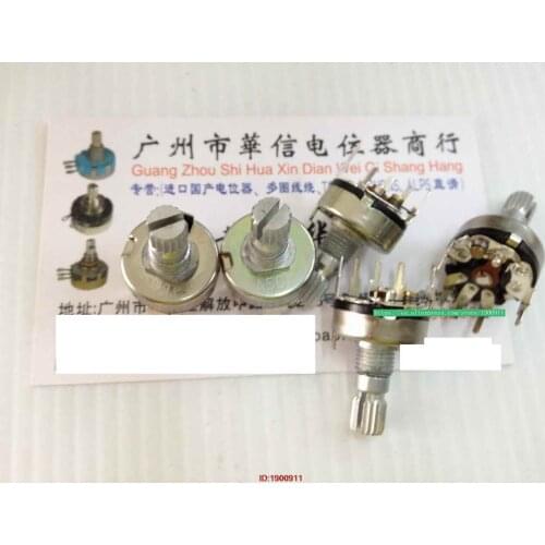 5pcs/lot Taiwan - 172 with a switch outside the bend potentiometer A10K A50K handle 15 MM spent