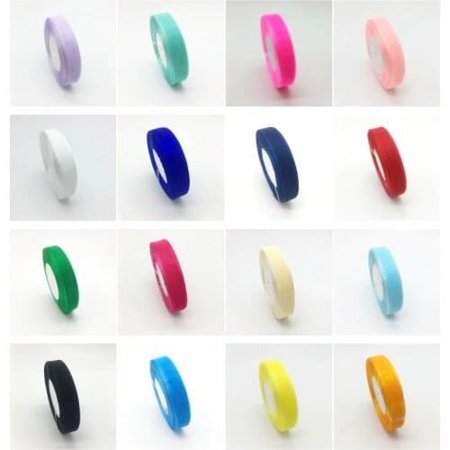 50Yards 5/8" 15mm Organza Ribbon Bow Hair Wedding Christmas Decoration Lace Crafts 25 Colors