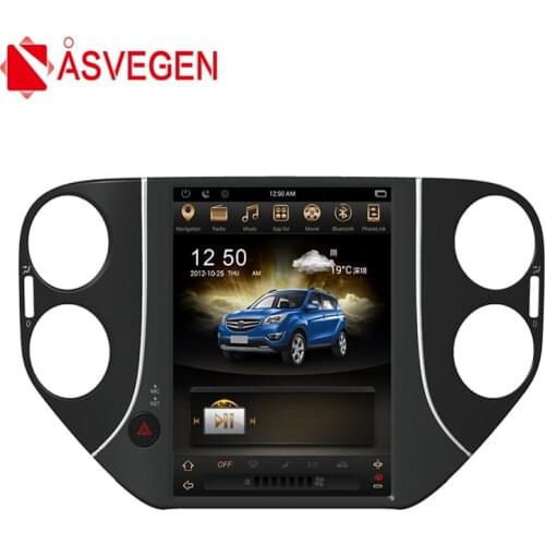 Asvegen 10.4'' 2G Ram Vertical Screen Android 6.0 Car Radio DVD Player Bluetooth GPS Multimedia For Volkswagen Tiguan 2010-2015