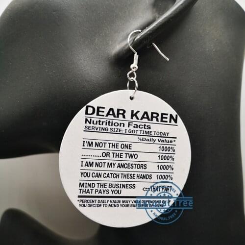 Free Shipping! Karen Wooden Earrings