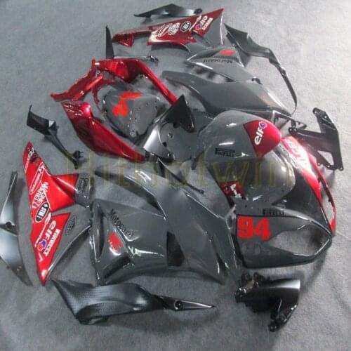 Bolts+Custom Injection mold red black motorcycle article ZX-6R 09-12 fairings for zx6r 2009 2012 ZX6R 636 M2