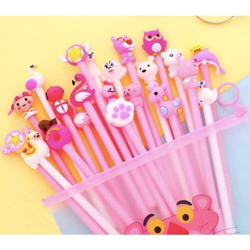 Kid 0.5mm Cartoon pen Child creativos Cartoon cute model office student Supplies Stationery Pen christmas gift