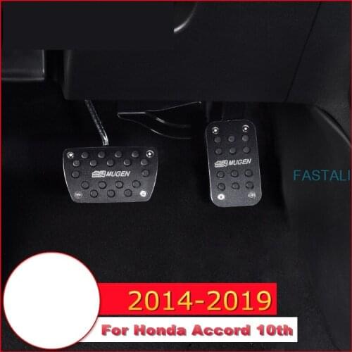 For Honda Accord 10th 2014-2019 Car accelerator pedal anti-skid pedal brake pedal free punching installation car accessories