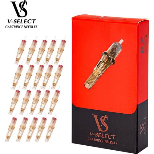 EZ V System Tattoo Cartridge Needle #12 (0.35 MM) Curved Magnum for Rotary Tattoo Machines 20 PCS/Box