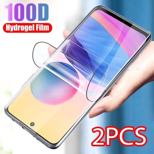 2pcs Hydrogel Protective Film For Xiaomi Redmi Note 10 5G 6.5'' 2021 Redme Note 10T Not10 T Screen Protector Not Tempered Glass