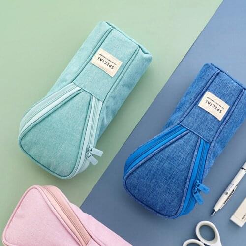 Creative Multifunctional Pencil Bag Korean Cute Girl Student Pen Holder Storage School Stationery Pencil Case Gifts Supplies
