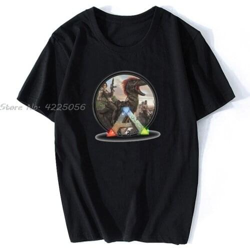 Lovely Game Ark Survival Evolved T-Shirt Print Fashion Men Cotton Tshirt Tees Streetwear