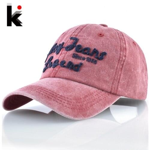 Fashion Baseball Cap Women Washed Denim Dad Hat For Men play jeans legend Snapback Hip Hop Hat Boys Girls Outdoor Skatboard Bone