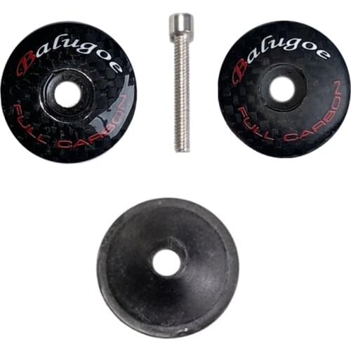 2017 New EC90 headset top cap Full Carbon Fiber Leather Cover Best Bicycle Stem Headset Cover MTB Bike Parts 7 g