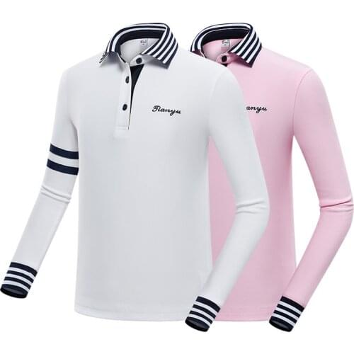 2020 New Boys Girls Golf Shirt Tops Spring Autumn Kids Long Sleeve Breathable Golf Clothing T-Shirt Striped Sailor Sportswear