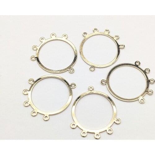 New Arrival! 38x33mm 100pcs Copper Round Shape Connector for Handmade Jewelry Earring DIY Parts,Jewelry Accessories Findings