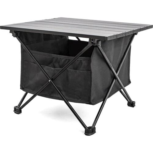 Outdoor Aluminum Alloy Folding Table Waterproof Durable Picnic Table Mini Hiking Camping Fishing Travel Barbecue Foldable Desk