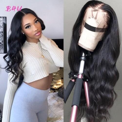 Body Wave Transparent Lace Front Human Hair Wigs 4x4 Closure Wig Pre-Plucked 13x4 Body Wave Lace Frontal Wigs Natural Color Wigs
