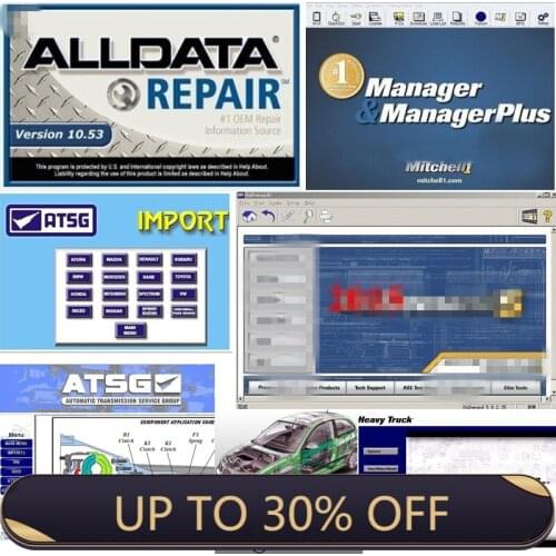 2021 Alldata 10.53 software auto repair mit//chell OD5 vivid workshop data car diagnostic all data tool atsg