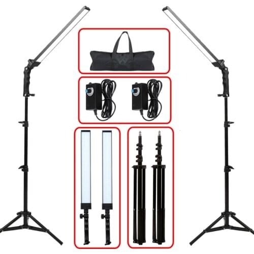 GSKAIWEN Photography Light Studio LED Lighting Kit Adjustable Light with Light Stand Tripod Photographic Video Fill Light