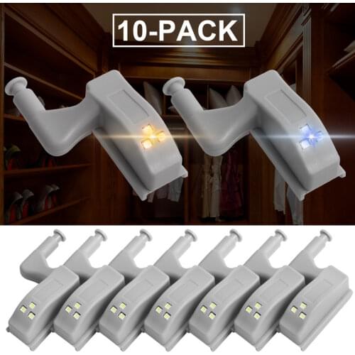 Under Cabinet Light LED Smart Touch Induction Inner Hinge Lamp Sensor Lights for Bedroom Wardrobe Kitchen Closet Night Lights