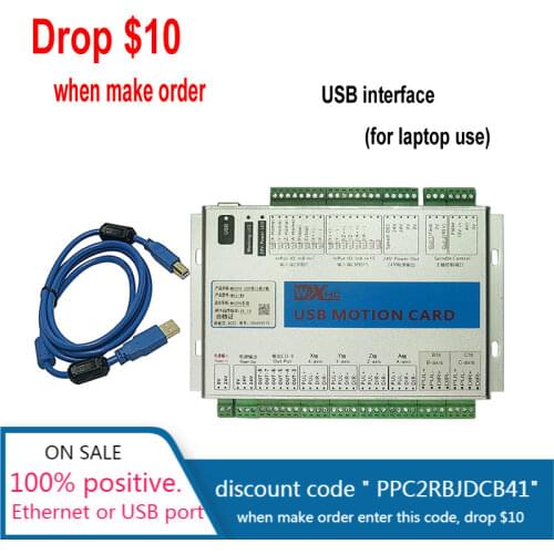 USB 2MHz Mach4 CNC Motion Control Card 3 4 6 axis Engraving Machine Wood Router Breakout Board MK3 MK4 MK6 Controller