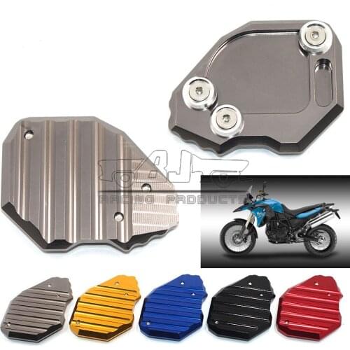BJMOTO Motorcycle F 800 GS Kickstand Plate Base Extension For BMW F800GS 2008 2009 2010 2011 2012-2015 F800 GS Side Stand Pad
