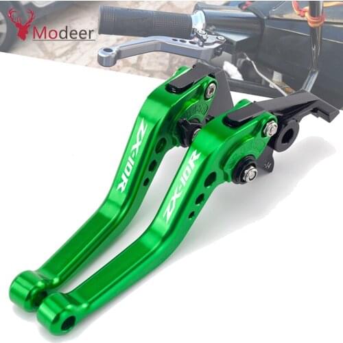 ZX-10R Motorcycle Accessories CNC Moto Adjustable Clutch Brake Levers For Kawasaki ZX10R 2004-2015 2014 2013 2012 2011 2010 2009