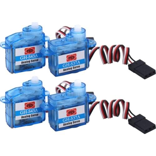 1pcs GH-S37A 3.7g/GH-S43A 4.3g Micro Analog Servo For RC Quadcopter Airplane Helicopter Boat Toys