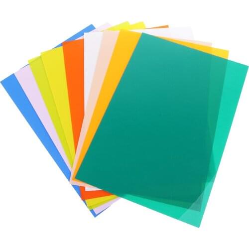 10 Pieces Colorful Heat Shrinkable Paper Shrink Film Paper Sheets for DIY Hanging Charms Jewelry