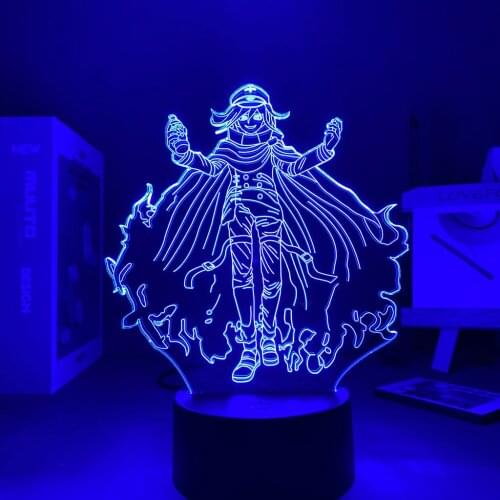3D Lamp Anime Danganronpa Kokichi Oma Led Night Light Lamp for Bedroom Decoration Kids Gift