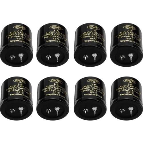 8pcs 10000uF 50V 35x35mm Audio Power HiFi Filter Capacitors for Amplifier Board