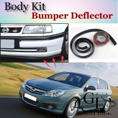 Bumper Lip Deflector Lips For Opel Signum For Vauxhall Signum Front Spoiler Skirt Scratch Proof Adhesive / Body Kit Strip